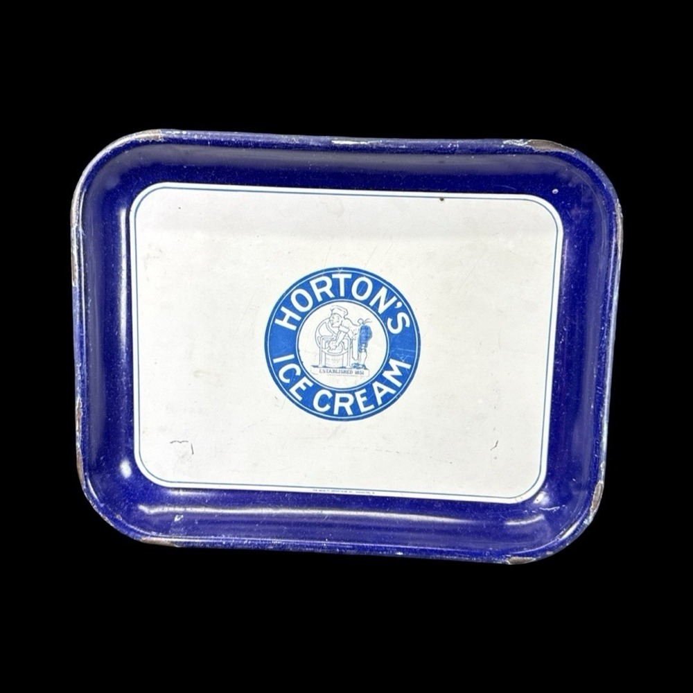 Horton's Ice Cream Serving Tray Memorabilia  Metal Advertising 13x10" VTG Rare‎